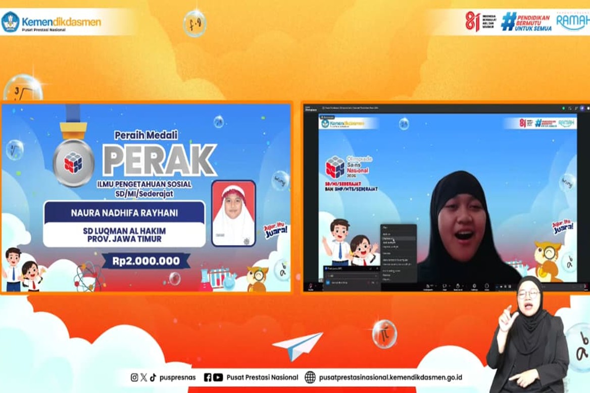 Wakili Jawa Timur Naura Nadhifa Sabet Perak OSN 2026